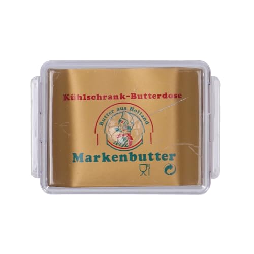 Westmark 20882241 Kühlschrankbutterdose Traditionell, PS, weiß / transparent, 13 x 9 x 4,6 cm