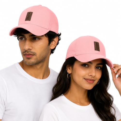 Image of Cap for Men Women Topi Unisex Head Branded Boy's Girl's Caps Adjustable Strap Summer Sports Cricket Gym Dance Cotton Free Size