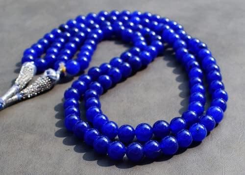 Round Shape 454 Cts 2 Strand Enhanced Sapphire Beaded Womens Necklace CHIK_NECKLACE-31878