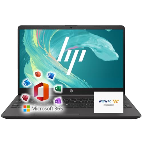 HP 15 Laptop for School, Work, and Home + Microsoft Office 365, 12GB RAM, 256GB SSD, 15.6