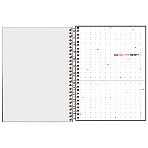 Planner Espiral 17,7 x 24 cm West Village Metalizado 2023 - Roxo - Tilibra
