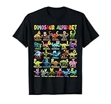 Types of Dinosaurs Alphabet A-Z ABC Dino Identification T-Shirt