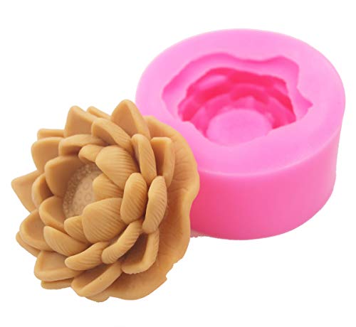 Flower Silicone Soap Mold For Soap Candle Chocolate Candy Silicone Molds For Soaps Bombs Baking Fondant (S592) #TOP1