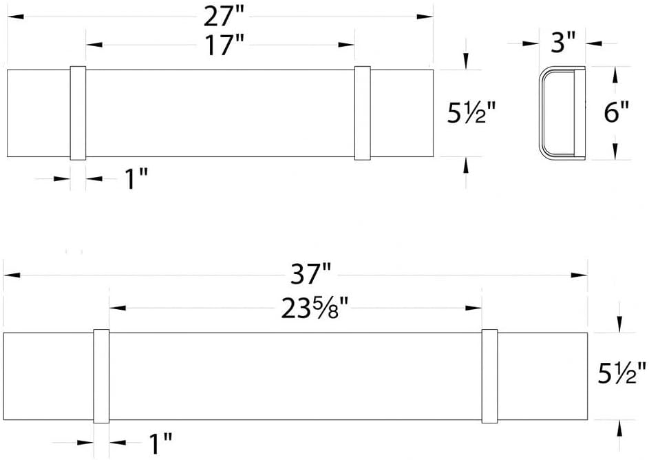 WAC Lighting, Link 27in LED Energy Star Bathroom Vanity & Wall Light 3000K in Brushed Nickel