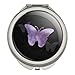 Purple Butterfly Watercolor Silhouette Compact Travel Purse Handbag Makeup Mirror