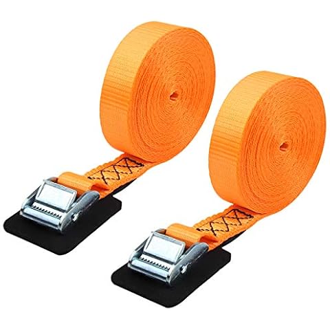 JCHL Sturdy 20-foot-by-1-inch Tie Down Strap Lashing Strap Cargo Tie-Down Strap Padded Cam Lock Buckle 1000lbs Capacity (2-Pack) Cover