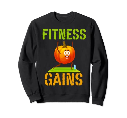 Halloween Fitness gewinnt Trainieren oder Behandeln Pump Starker Sweatshirt