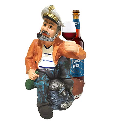 Winsome Collection Wine Bottle Stand Statue Wine Bottle and Glass