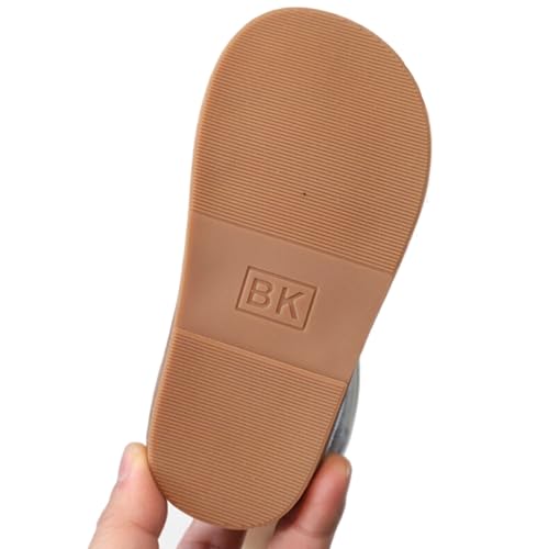 Image of WUIWUIYU Toddlers Little Girls T-Strap Hook&Loop Dress Strawberry Summer Shoes Closed Toe Carrot Sandals