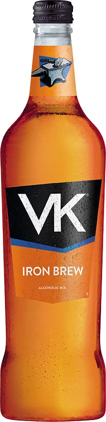 VKAlcopop Bottles 6 x 70cl Iron Brew - Big Bottles - Alcoholic Iron Brew- Vodka - Pre Mixed & Ready to Drink - 3.4% ABV - Party Drink - Maximum Flavour Sparkling Vodka Drink