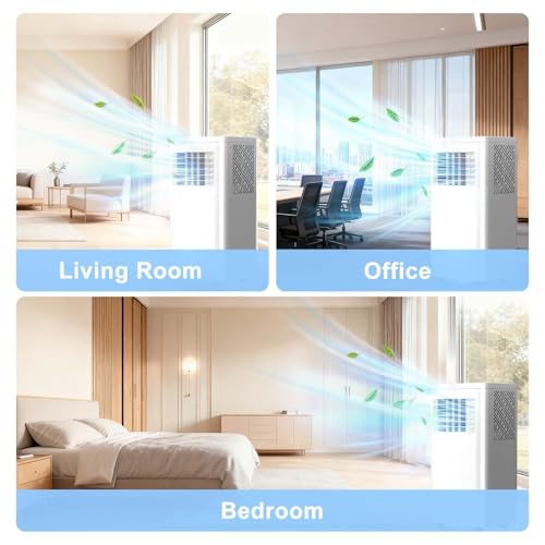Image of Antarctic Star Portable Air Conditioner 8,080 BTU for Rooms up to 450 Sq. Ft, 4 Modes Portable AC Unit with Cooling, Dehumidifier, Fan & Sleep, Remote Control, 24H Timer & Window Kit for Bedroom