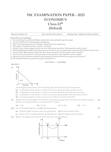 Image of ISC Question Bank Chapterwise & Topicwise Solved Papers Class 12 Economics For 2026 Exam
