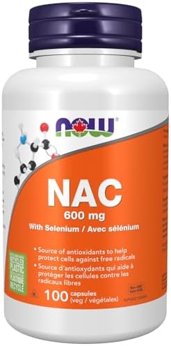 NAC (N-Acetyl Cysteine) 600mg with Selenium and Molybdenum, 100 Count