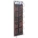 Produktbild Weinregal HWC-A90, Flaschenregal Wandregal Flaschenhalter, Holz Metall für 6 Flaschen 75x20x11cm