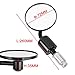 Heran Rear View Side Mirror Round Bar End Convex Motorcycle Mirror CNC for 7/8
