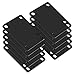 Muzrunq Skateboard Riser Pads Skateboard Riser Shock Pads Rubber Soft 3MM Longboard Rise Pads for Longboards Scooters Cruisers Black 10PCS.