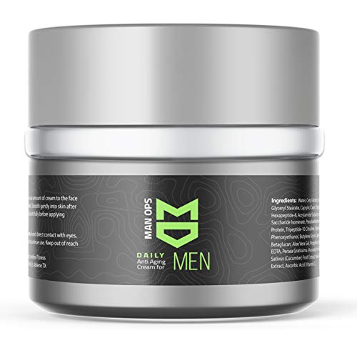 MAN OPS | Mens Revitalizing Anti Aging Skin care | Natural, Organic Anti Wrinkle Face Cream |