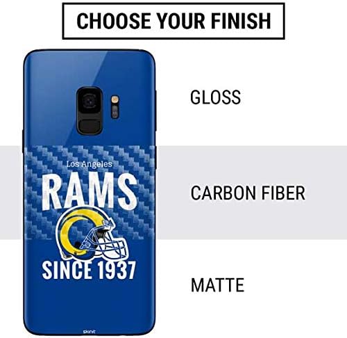 Skinit Decal Phone Skin Compatible with Samsung Galaxy S9 - Officially Licensed NFL Los Angeles Rams Helmet Design