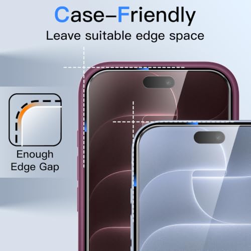 Image of JETech Privacy Screen Protector + Camera Lens Guard for iPhone 18 Pro