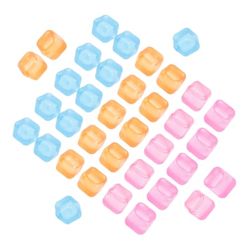 GRIRIW 54Pcs 再利用可能な 人工氷キューブ 繰り返し凍結可能な製アイスキューブ 保冷効果と食品鮮保持に やキャンプに適用