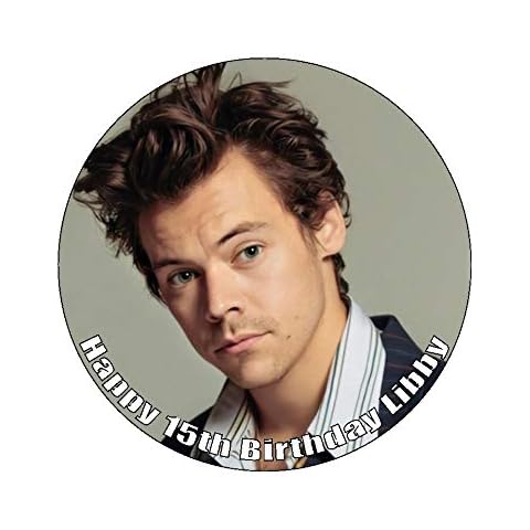 7.5" Harry Styles Personalised PREMIUM RICE PAPER Edible Cake Toppers Cover