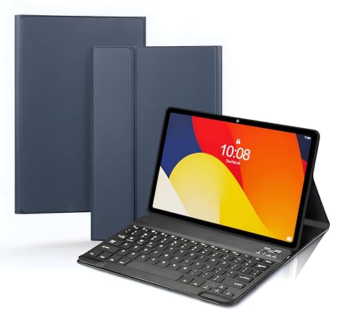 Image of ProElite Keyboard case for Moto Pad 60 Pro 12.7 inch 2025, Magnetic Detachable Wireless Bluetooth Keyboard Moto Pad 60 Pro 12.7 inch 2025, Dark Blue
