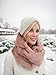 BA UNIQUE FASHION Winter Infinity Scarf - Hat Scarf Combo with Faux Fur Hood, Fur Head Wrap and Snood