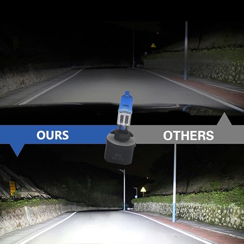 Pack-2 Car Halogen Bulbs, Quartz Driving Lights, 100 W Front Fog Light Bulbs, Bulb Replacements, Super Bright Auto Lights, Lighting Tool, Universal for Most Cars, Trucks, SUVs (White #880) - Image 5