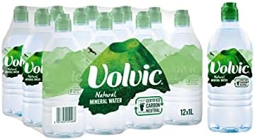 Volvic Still Natural Mineral Water, 12 x 1 Litre