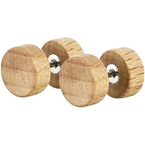 Jude Jewelers Stainless Steel Wood Earrings Cover