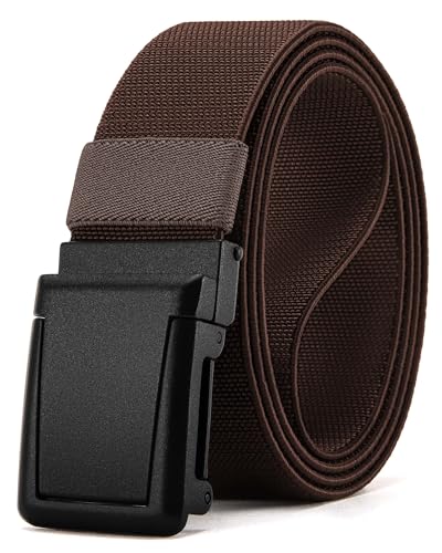 Image of CHAOREN Tactical Belt Men - 1.5 inch Stretch Work Belt with Zin Alloy Buckle | Quick Release Flip Buckle, Heavy Duty for Military EMT EMS Hiking, Stretchy Nylon