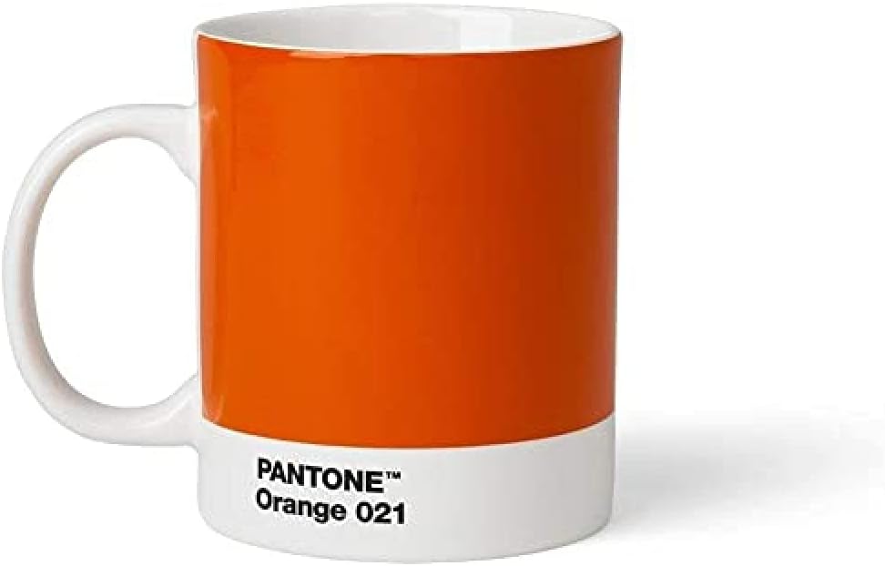 101030021 PANTONE Mug, coffee/tea cup, fine china (ceramic), 375 ml, Orange 021 C, Porcelain, One size