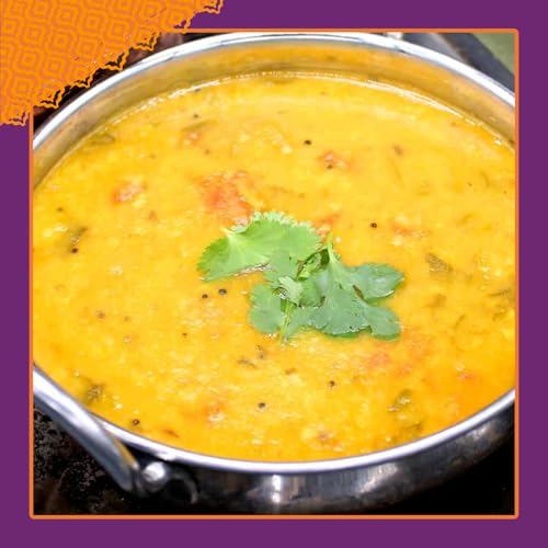 Image of Patak's Madras Yellow Dal - Savory Yellow Lentils in Creamy Coconut Milk w /Sweet Peppers & Spices - Vegan Microwaveable Meal for Quick Lunches or Dinners - Serve w /Rice or Naan - 10.05oz (Pack of 6)