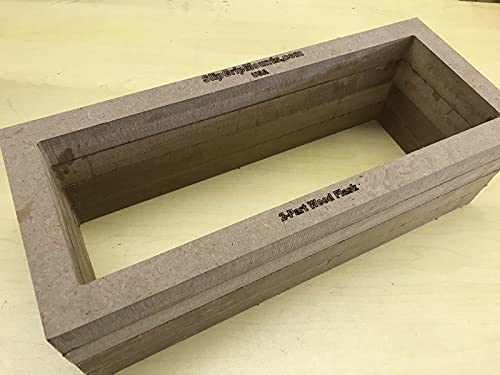 2-Part Foundry Wood Flask Mold for Sand Casting Jewelry Or Craft Making Tool 12