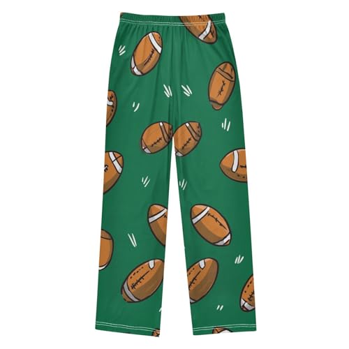 ZZXXB Footballs Boys Long Pants Soft Trousers Elastic Waist Kids Lounge Bottoms with Pockets S-XL2