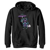 Fortnite Boys' Raven Float On Youth Pullover Hoodie, Black, X-Large
