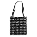 Korean Hangul Alphabet (White Letters) Tote Bag