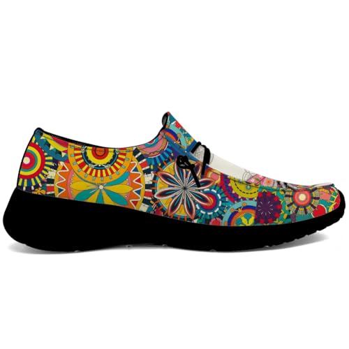 Women's Mandala Shoes Loafers Cute Animal Slip-on Shoes Gifts for Her Him4