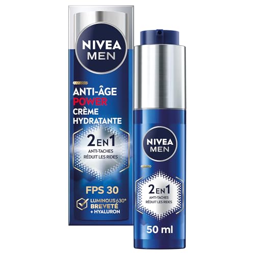 NIVEA MEN Crème hydratante Power 2-en-1 LUMINOUS630®...