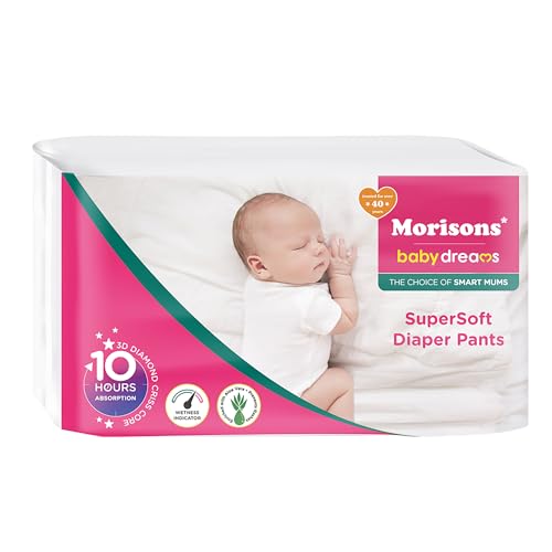 Image of Morisons* babydreams THE CHOICE OF SMART MUMS Baby Dreams Super Soft Diaper Pants Small - S (78 Pieces), 1 count (Pack of 6)