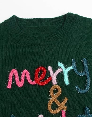 Image of Womens American Flag Sweater Crew Neck Casual Pullover Sweater