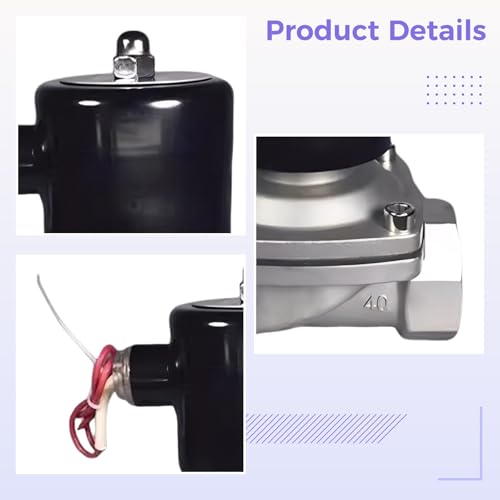 Électrovanne DN15 inox commande eau jardin et gaz maison connectée 220V - 6