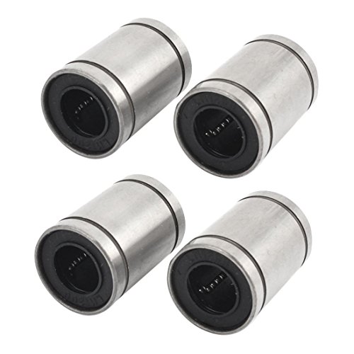 DollaTek 4 Pcs LM12UU 12mm à l'intérieur Dia Rubber scellé Bague Roulement à Billes Linéaires