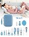 OTTOLIVES Baby Healthcare and Grooming Kit, 15 in 1 Baby Shower Gifts with Nail File, Hair Brush Comb, Toothbrush, Nasal Aspirator, Baby Essentials Kit for Newborn Infant Girls Boys (Blue)