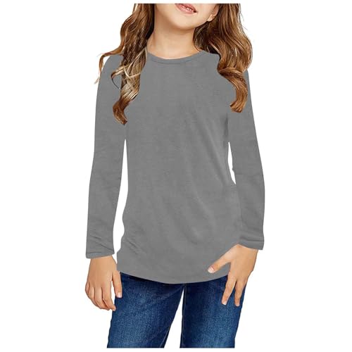 Cute Sweatshirts Tops for Girls Fashion Fall Long Sleeve Crewneck Pullover Casual Cute Base Sweatshirts 3-14 Years2