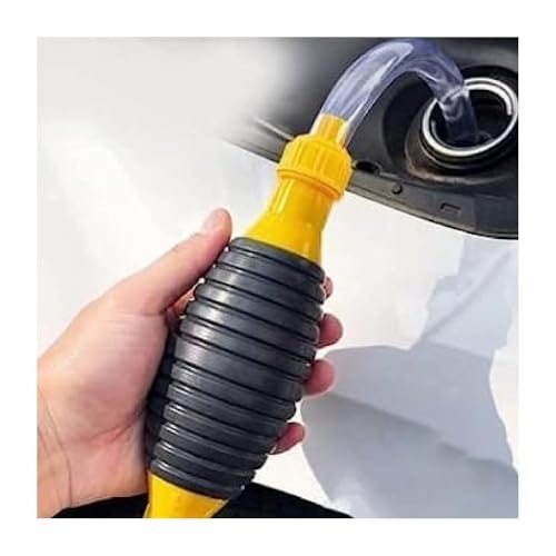 Shyam International Fuel Transfer Pump Kit Tank Sucker Newest High Flow Hand Pump Portable Manual Car Bike Fuel Transfer Pump | Liquid Pipe Siphon Tool for Petrol Diesel, Water