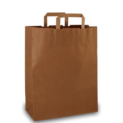 Preisvergleich Produktbild 25 Papiertragetaschen braun 32x12x41cm