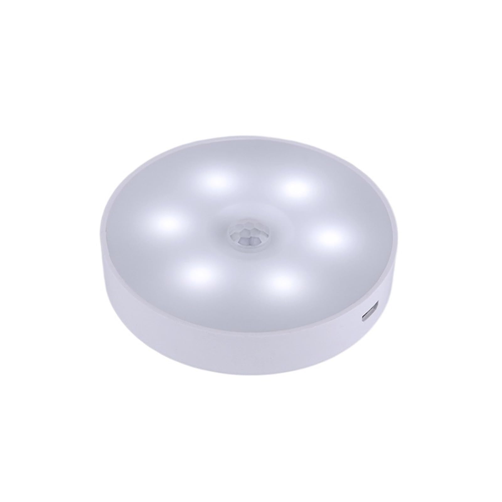 Luces Bajo Armario Luces LED Nocturnas Con Sensor De Movimiento PIR, Lámpara Noche Recargable Por USB For Dormitorio, Cocina, Armario, Luz Decorativa Inalámbrica(6500K Cold White,2 pcs)