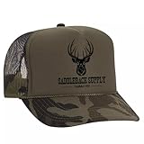 Saddleback Supply Foam Snapback Trucker Hat Deer Hunting Logo-Dark Camo/b