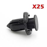 PartsSquare 25x Car Retainer Clips Fender Clips Plastic Fastener Rivet Clamps Auto Body Retainer 91503-SZ3-003 Replacement For Honda Acura